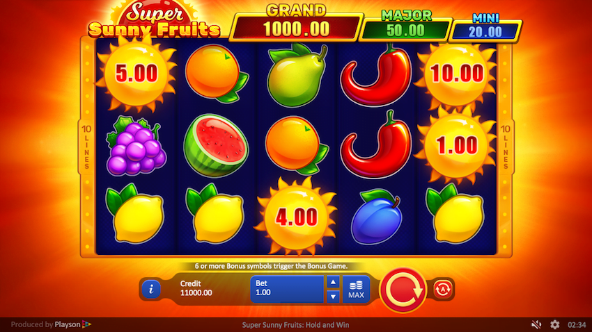 Super Sunny Fruits: Hold and Win — o remake turbinado da Playson